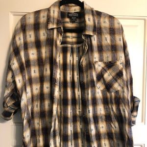 Angie’s tribal flannel button down
